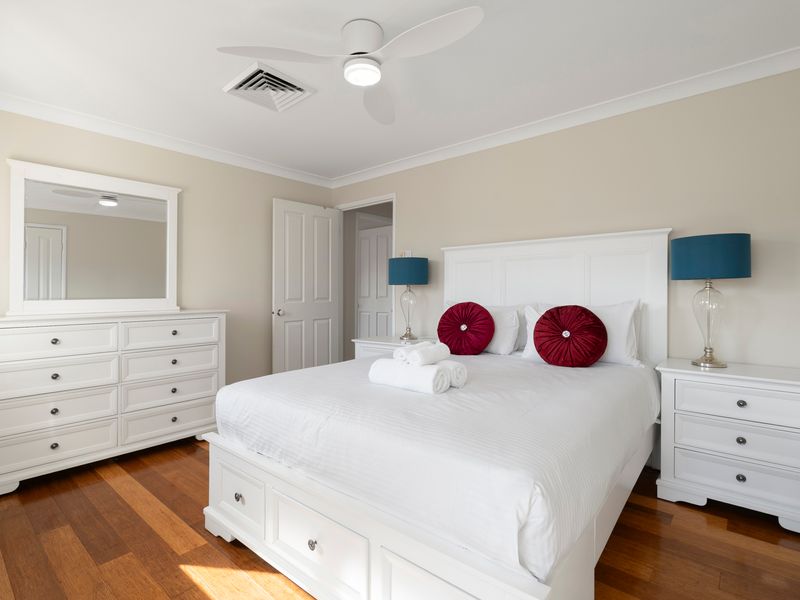 Thoughtfully placed furnishings make this room both practical and inviting.