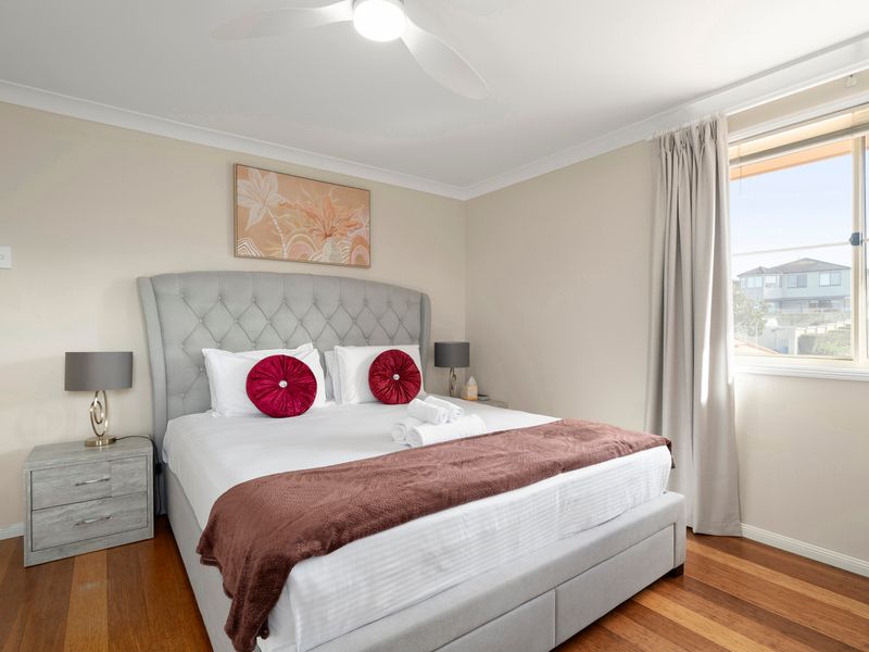 Soft neutral tones create a calm and welcoming atmosphere.