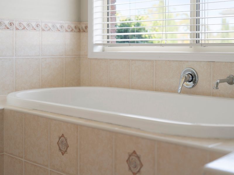 Unwind with a relaxing soak in the full-size bathtub.