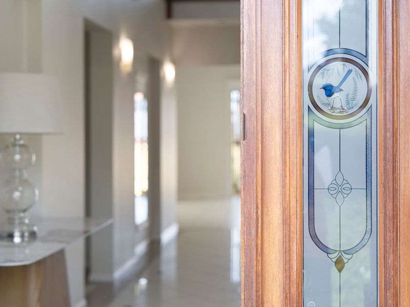 A welcoming entrance creates a wonderful first impression as you arrive.