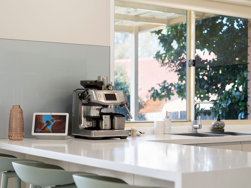 Start your morning with a fresh coffee in the sunny breakfast nook.