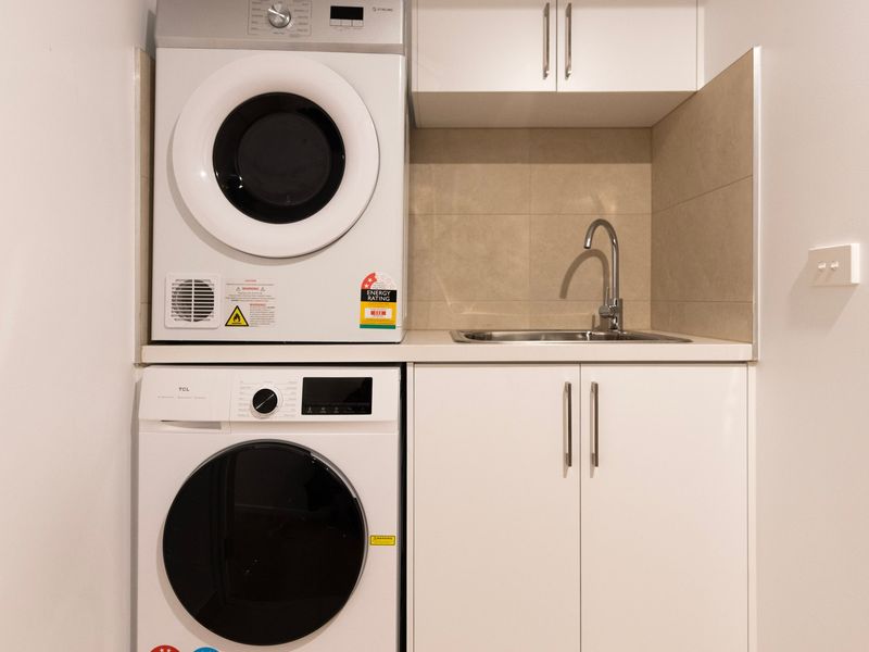 In-unit  available for guest convenience during longer stays.