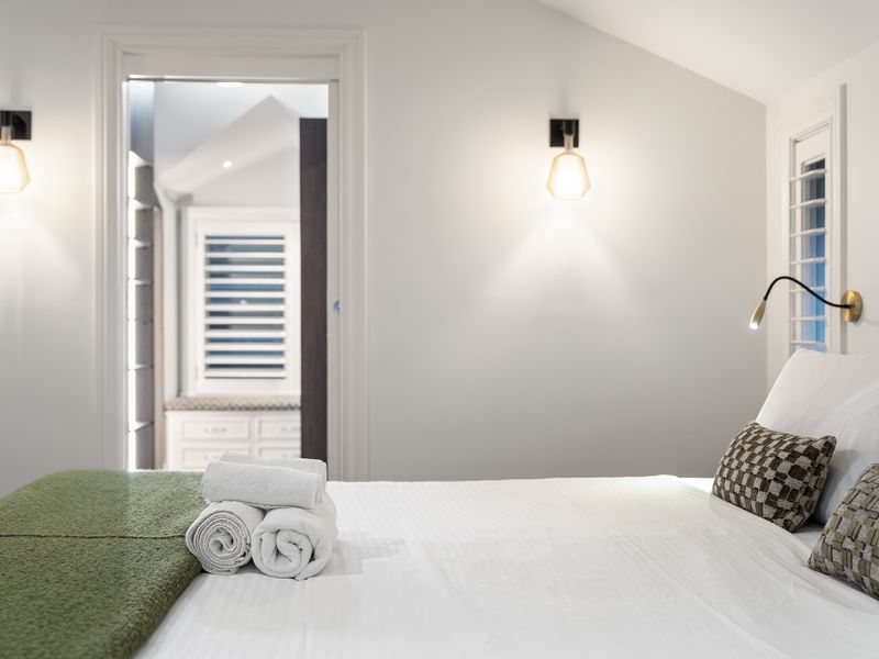 Cozy layers and hotel-style touches throughout