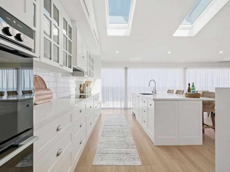 Gourmet kitchen with quality appliances and generous bench space.