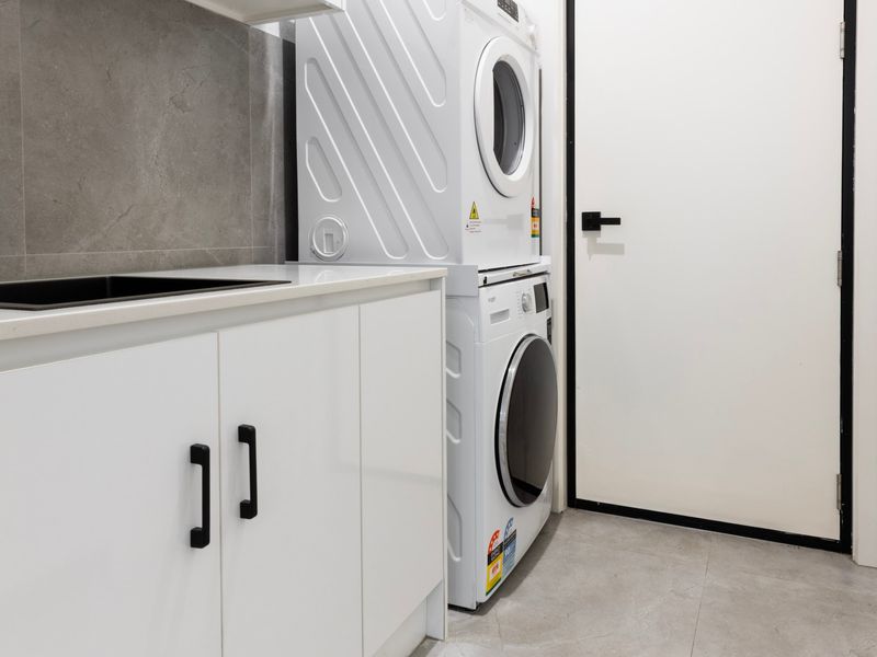 Enjoy the comforts of home with a dedicated laundry area