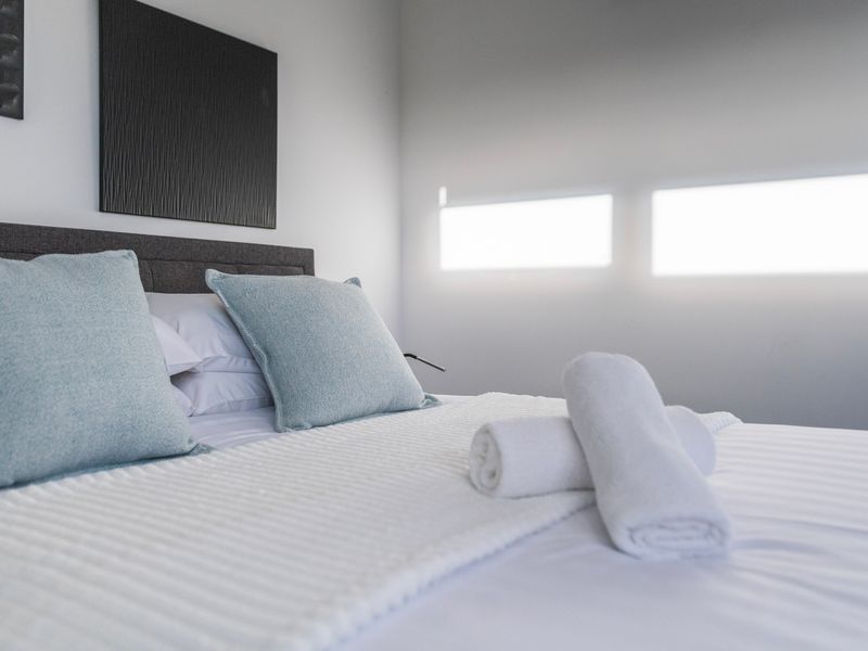 Thoughtfully styled bedrooms provide comfort for every guest.