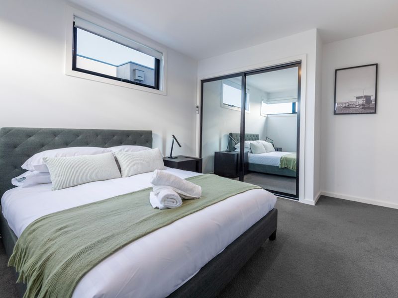 Wake up refreshed in a peaceful bedroom designed for a restful sleep