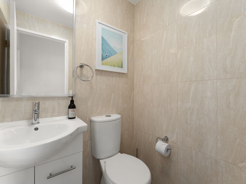 A second modern bathroom helps make mornings easy for everyone.