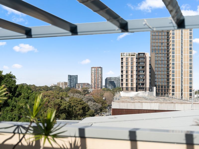 Take in the skyline and leafy outlook from your private outdoor retreat.