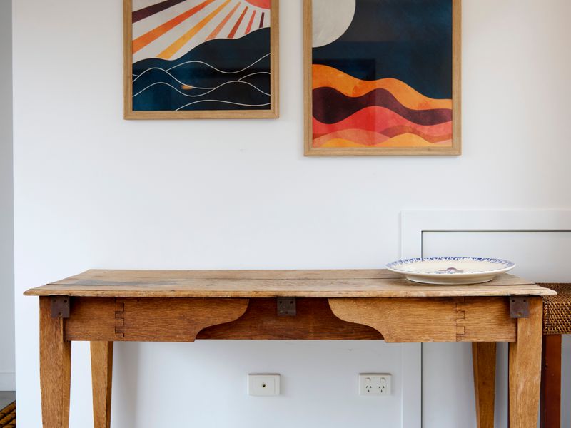 Tasteful décor and handcrafted furnishings bring personality throughout the home.