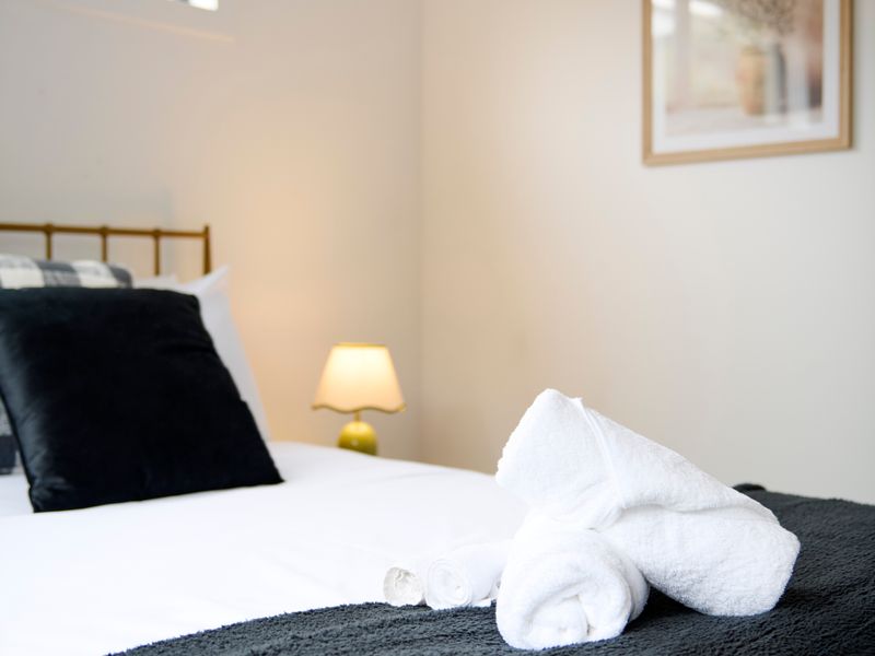 A welcoming guest room provides the perfect place to recharge after a day of exploring.