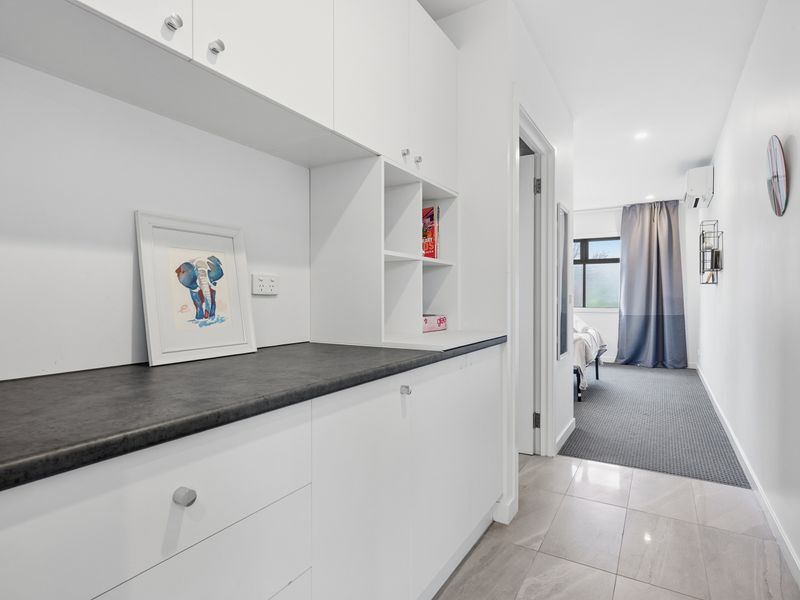 A dedicated workspace and additional storage provide extra convenience throughout your stay.