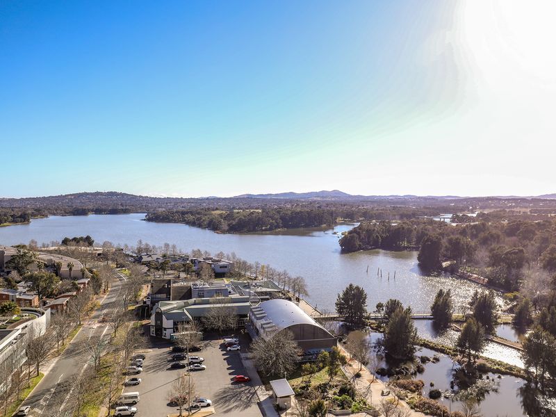 Expansive lake and district views from your apartment.