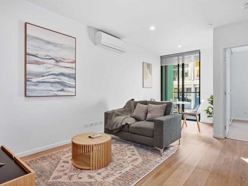 Kick back in the comfortable lounge with air conditioning and direct access to the private balcony.