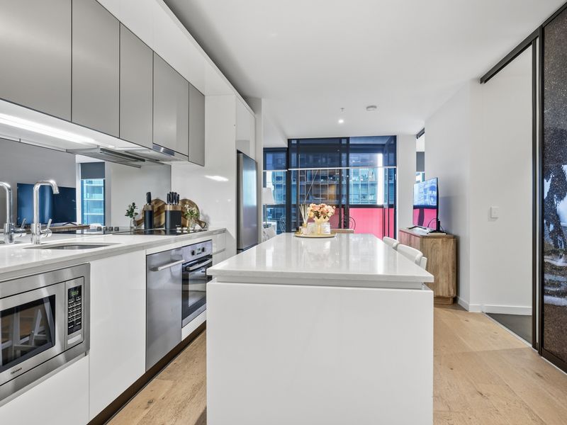 Modern appliances and generous bench space make cooking a pleasure.