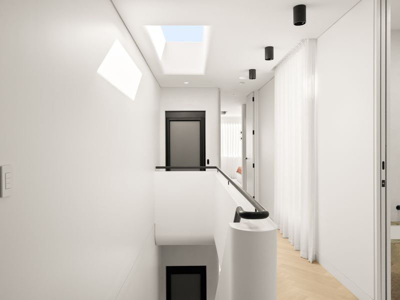 Bright hallway providing easy access throughout the home.