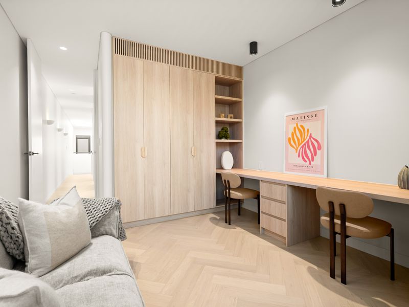 Built-in study nook, perfect for remote work or planning your day.