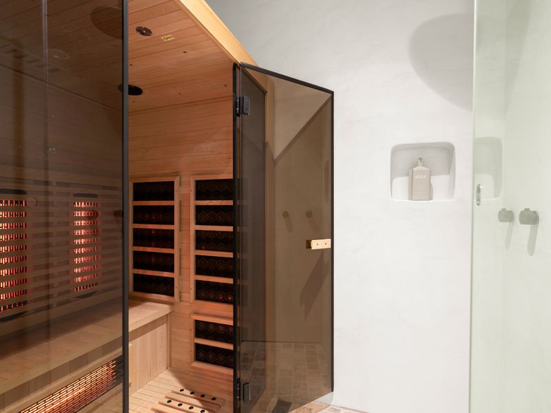 Unwind in the luxurious infrared sauna after a day of exploring.