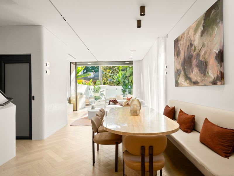 Spacious dining area perfect for entertaining family and friends.