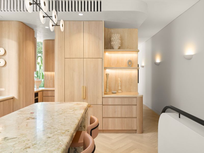 Custom joinery offering generous storage and elegant design.