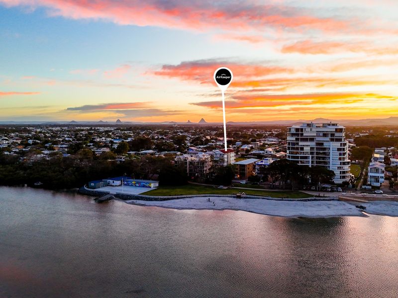 Spectacular sunset over the coast