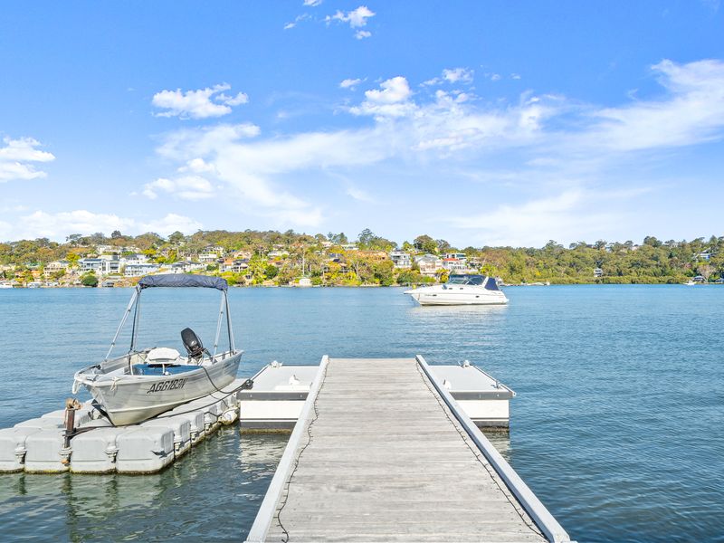 Step straight onto the private waterfront jetty