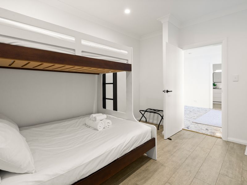 Comfortable bunk room for a fun family stay