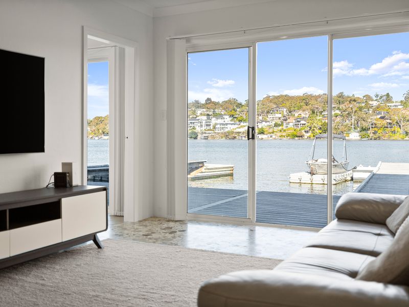 Relax indoors while the water steals the view