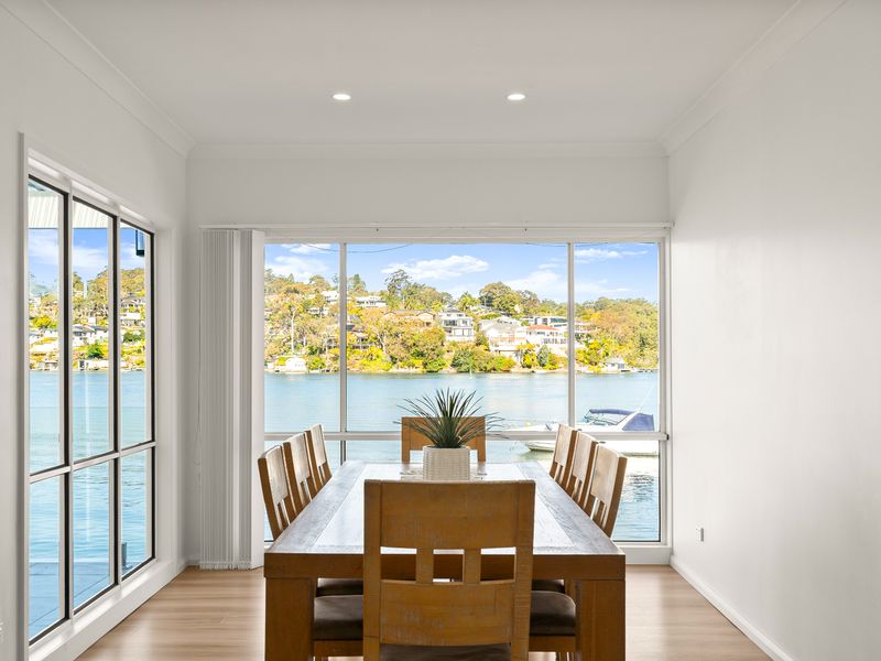 Dining with a beautiful water view