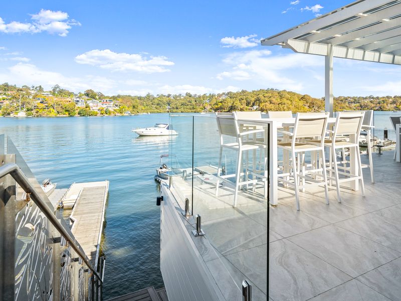 Private outdoor setting beside the water