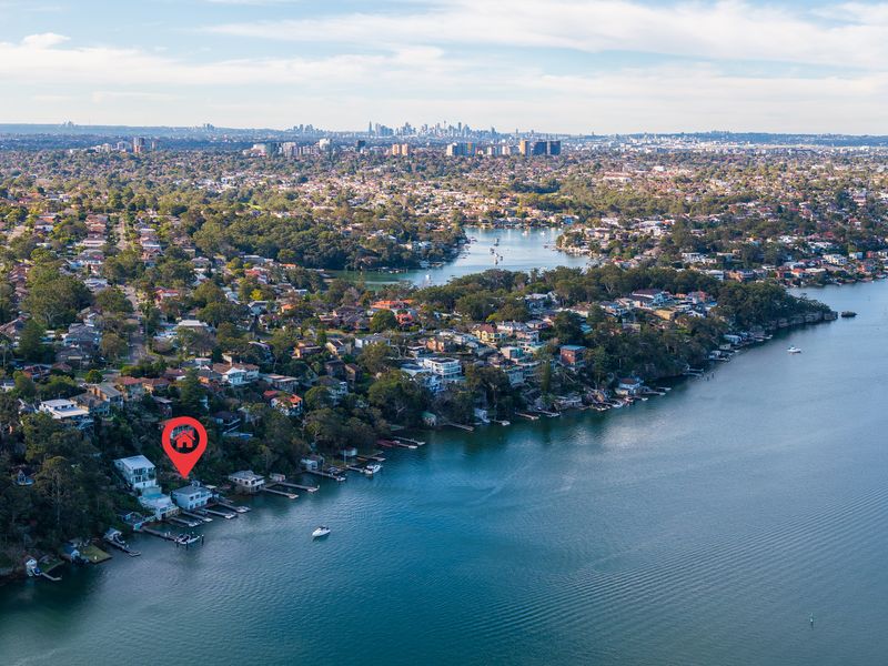 A breathtaking birds-eye view across the water