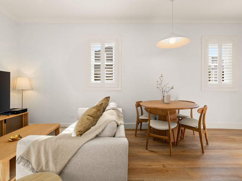 Open-plan living and dining area designed for comfort and relaxation.