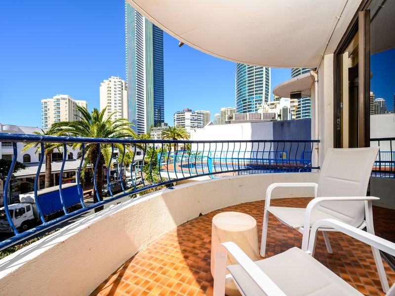 Private balcony with sweeping views across the city