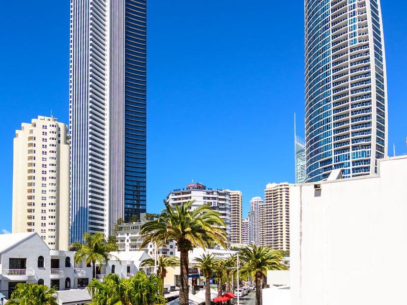 Panoramic views of the surrounding high-rise skyline