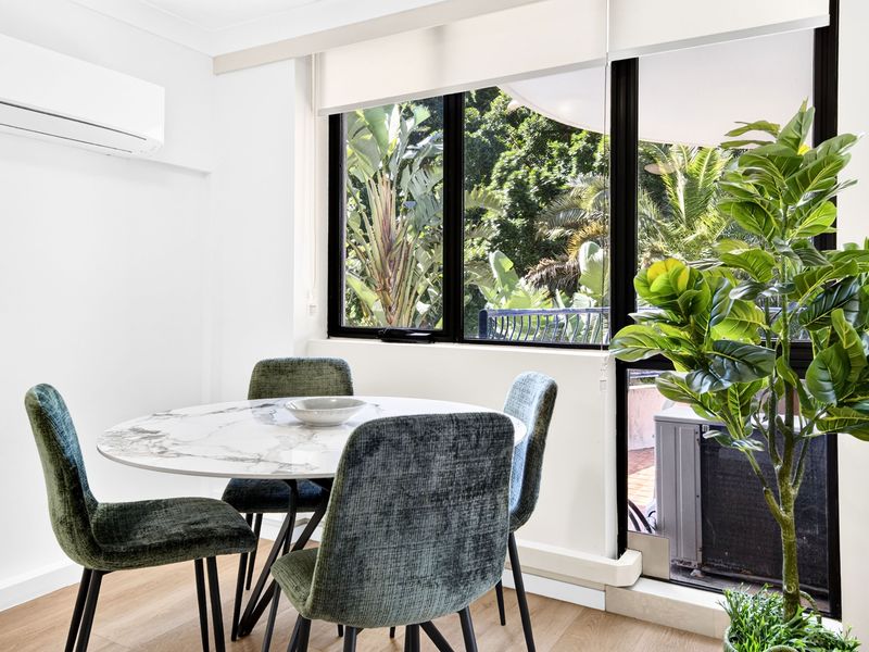 Enjoy meals with views of the greenery outside