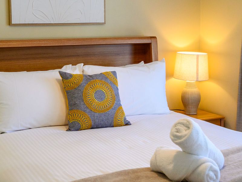 Inviting bedroom with a comfortable queen bed