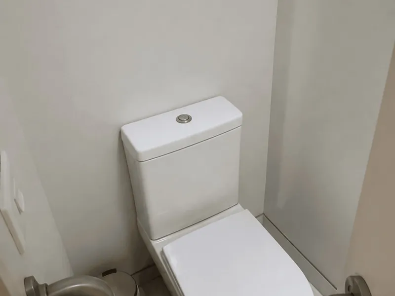 Powder room with rails