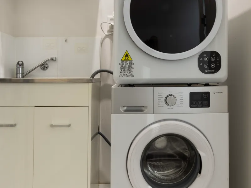 Convenient internal laundry with washer and dryer