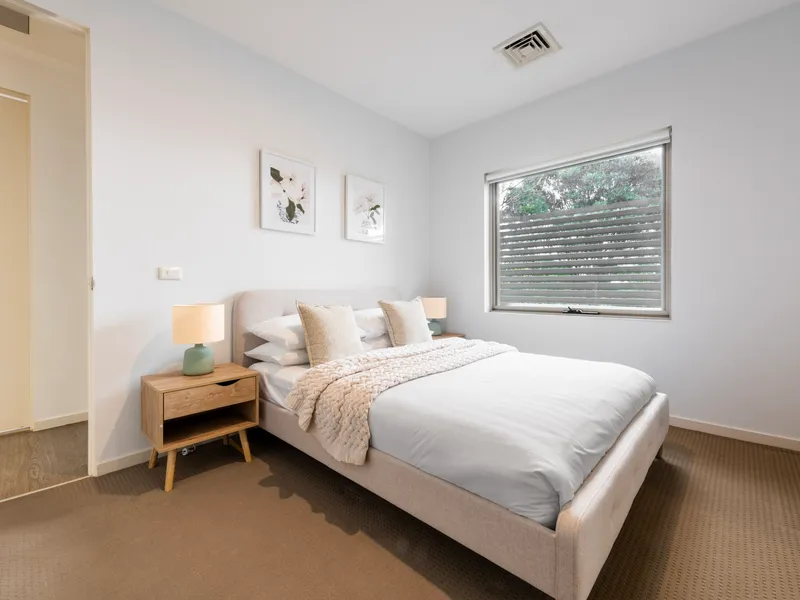 Peaceful bedroom with a restful feel