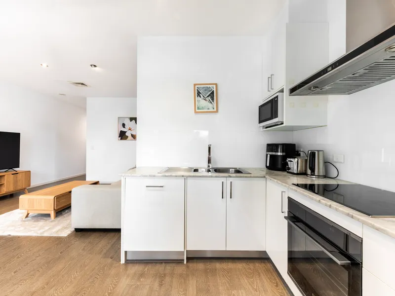 Well-appointed kitchen with plenty of bench space
