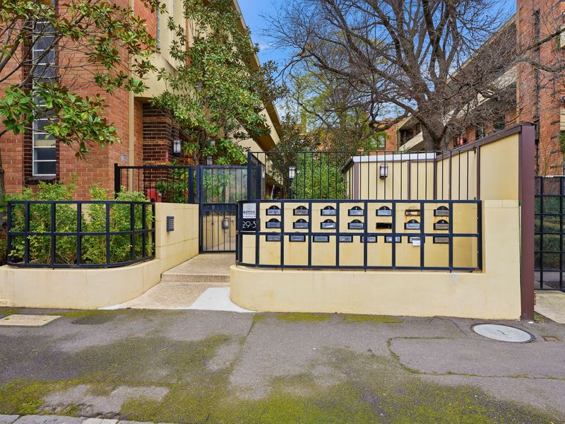 Secure entry gate and mailboxes for the property.