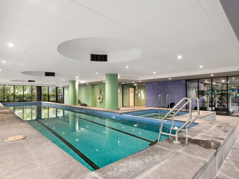Heated indoor pool providing a relaxing resort-style escape.
