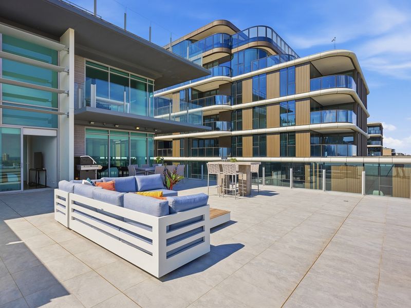 Spacious terrace overlooking the city, perfect for outdoor entertaining.