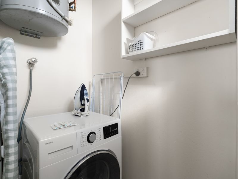 Clean lines and fresh laundry.