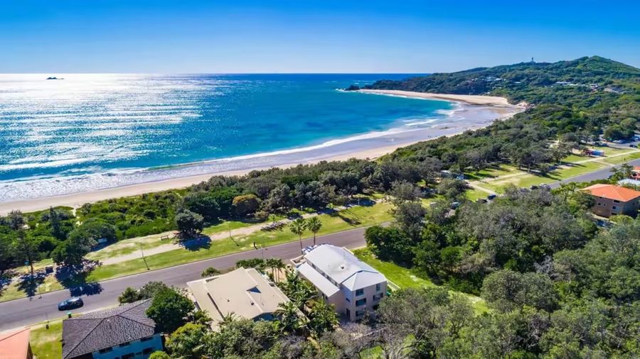 The beach from above