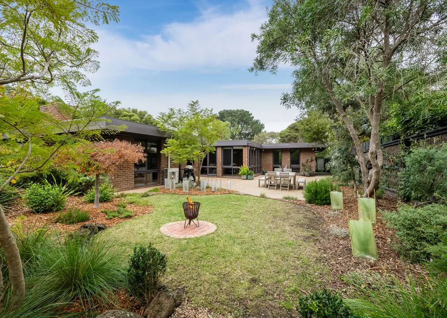 Fire pit and Native Gardens