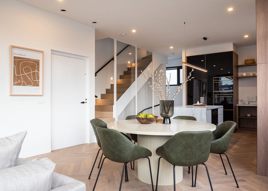 Kitchen and Dining and living open plan living