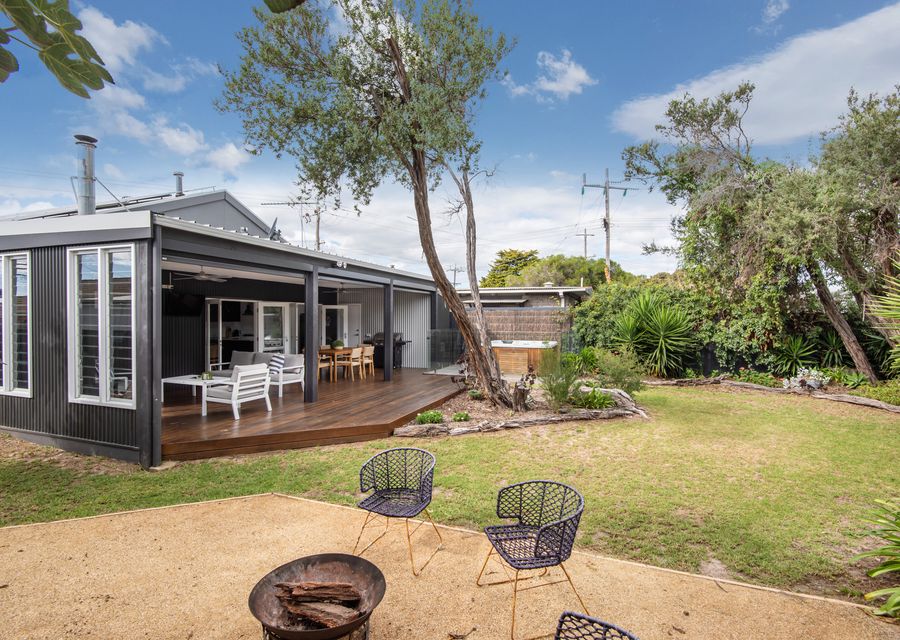 Sun or shade, spa or fire pit, outdoor lounge with fireplace.