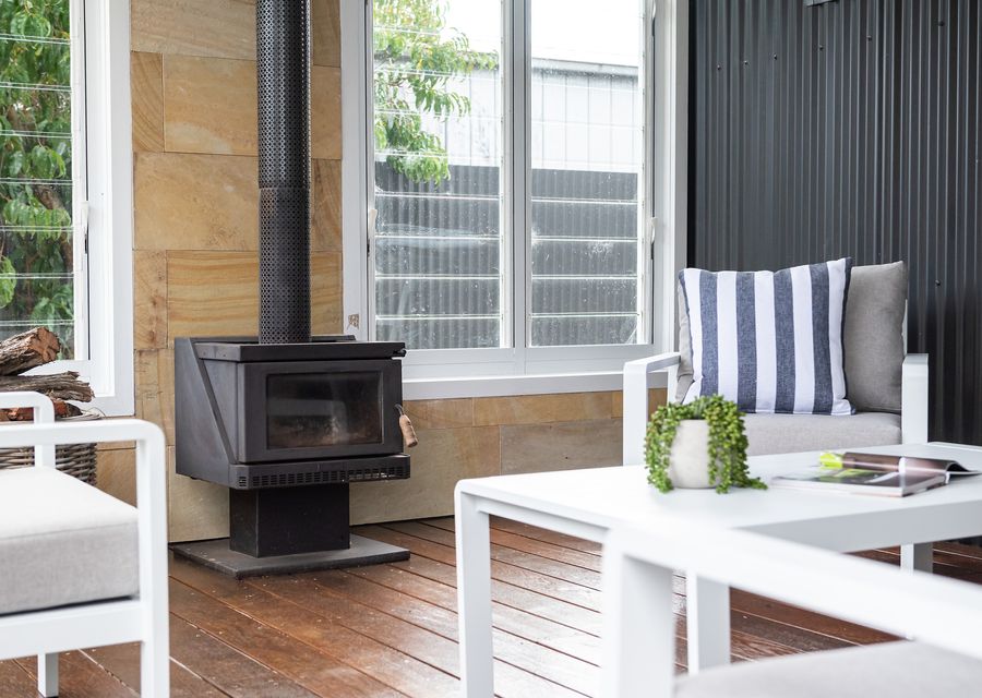 Get the fire going on those cooler nights & enjoy a glass of wine 