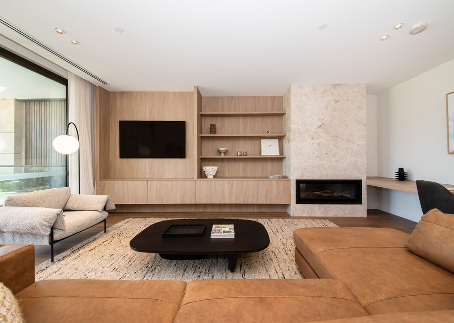 Living Room with large Smart TV
